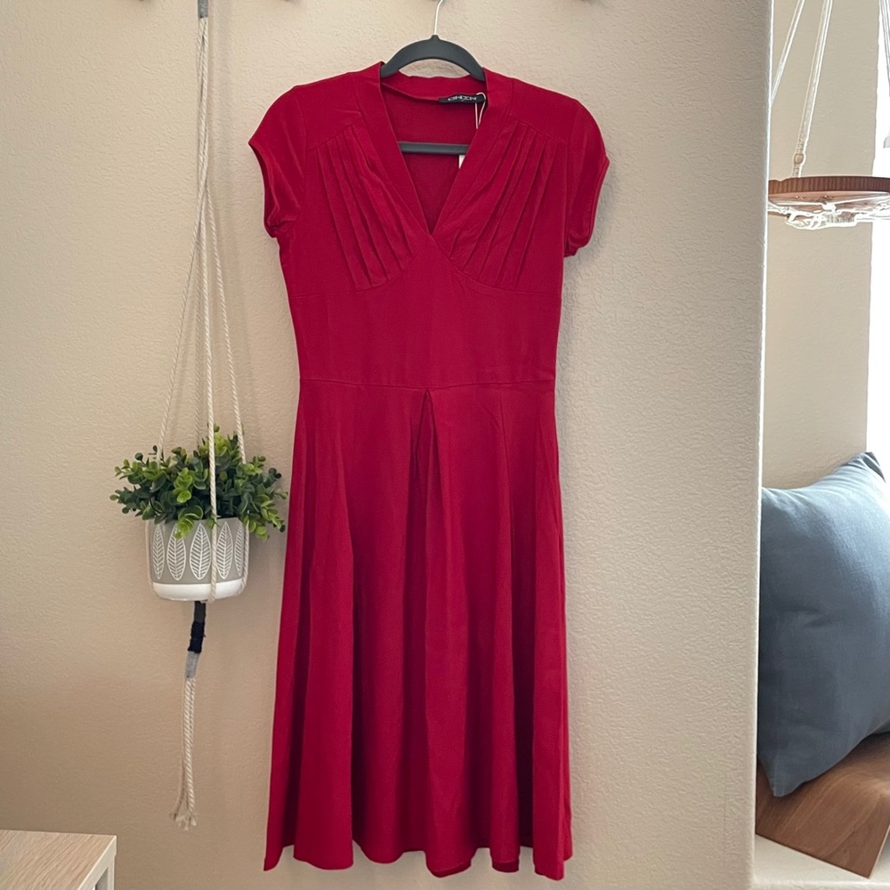 Romantic red dress